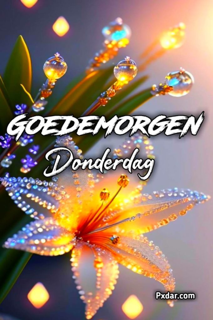 Goedemorgen Fijne Donderdag Bloemen