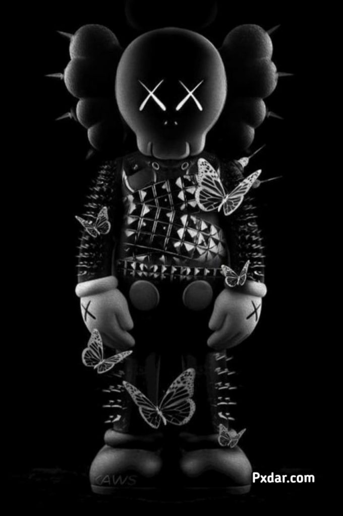 Kaws Wallpaper Black