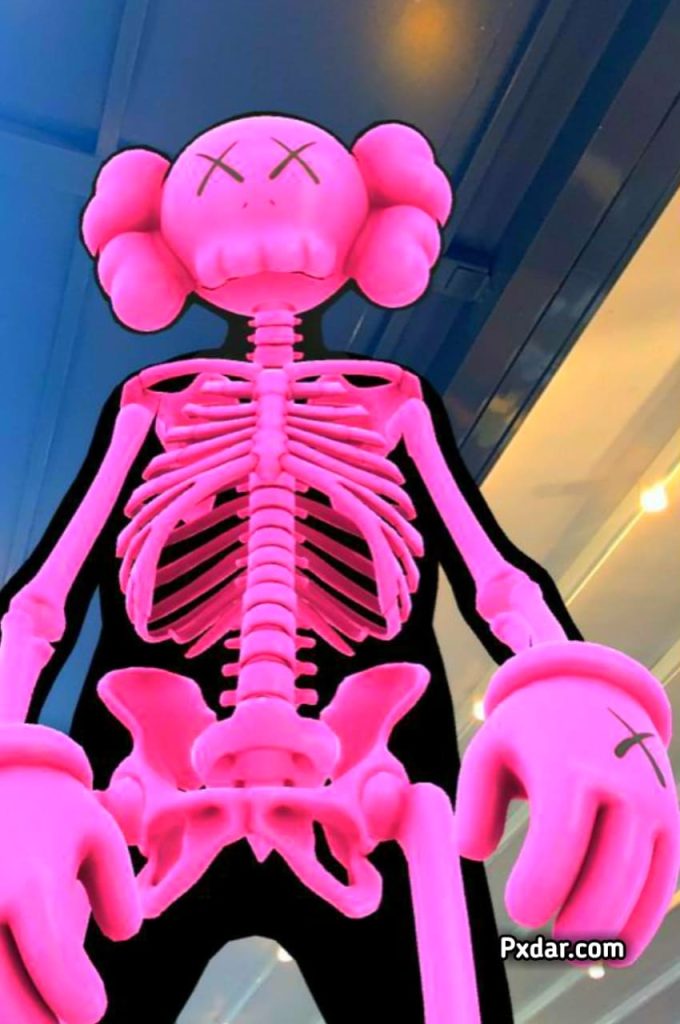 Kaws Wallpaper Pink