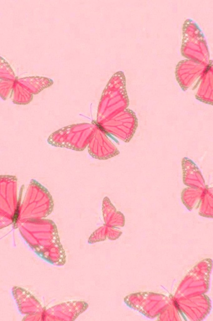 Butterfly Pink Wallpaper