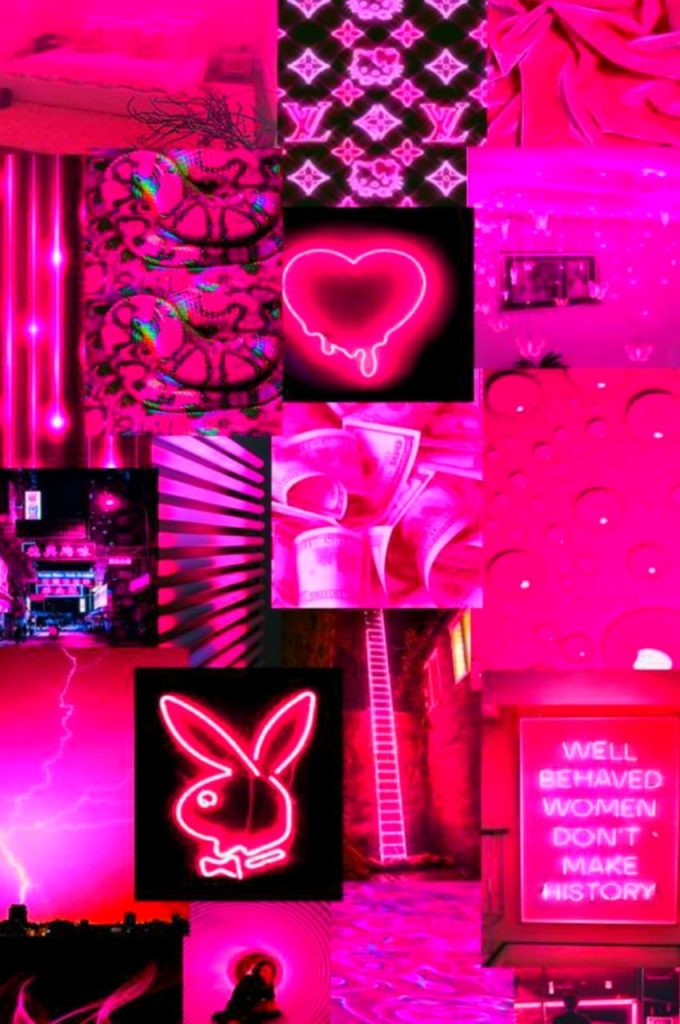 Pink And Black Aesthetic Wallpaper