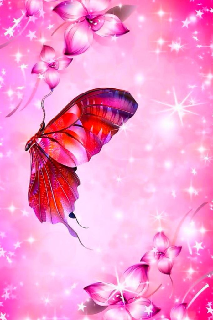 Pink Wallpaper Butterfly