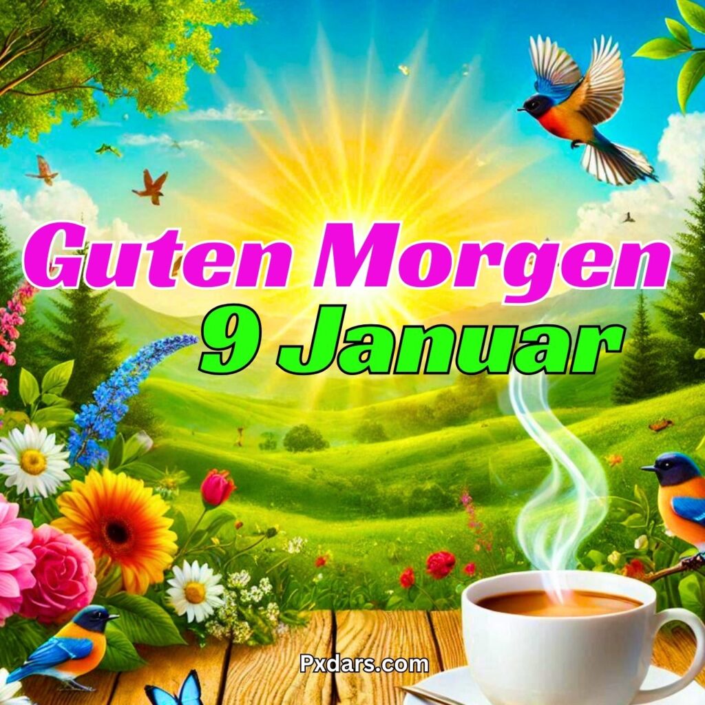 187+ Guten Morgen 9 Januar 2025 Bilder, GIF, Foto Neu Kostenlos